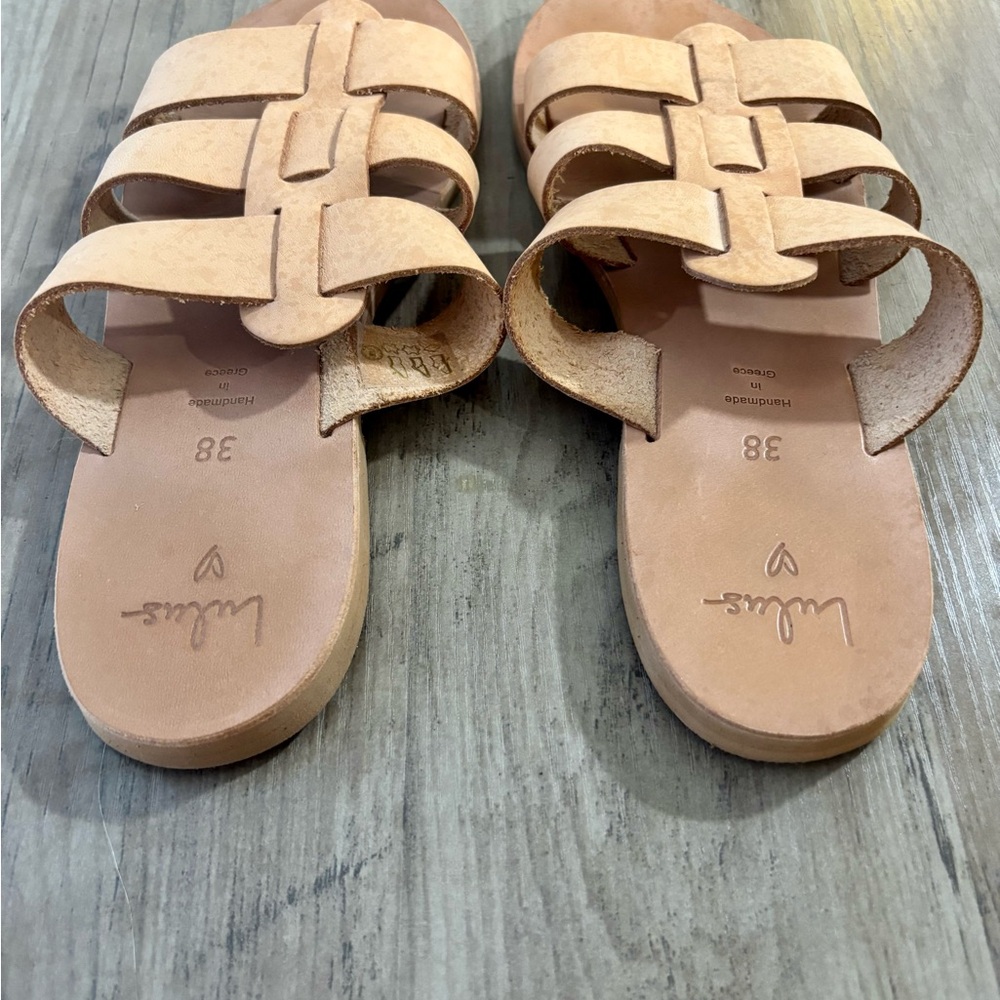 Lulu's Natural Vegetable Tanned Leather Sandals - Picture 4 of 6
